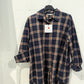 Camicia tartan donna.in tessuto di cotone caldo e morbido.t unica